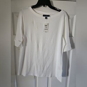 NWT White Karen Scott Women's Top